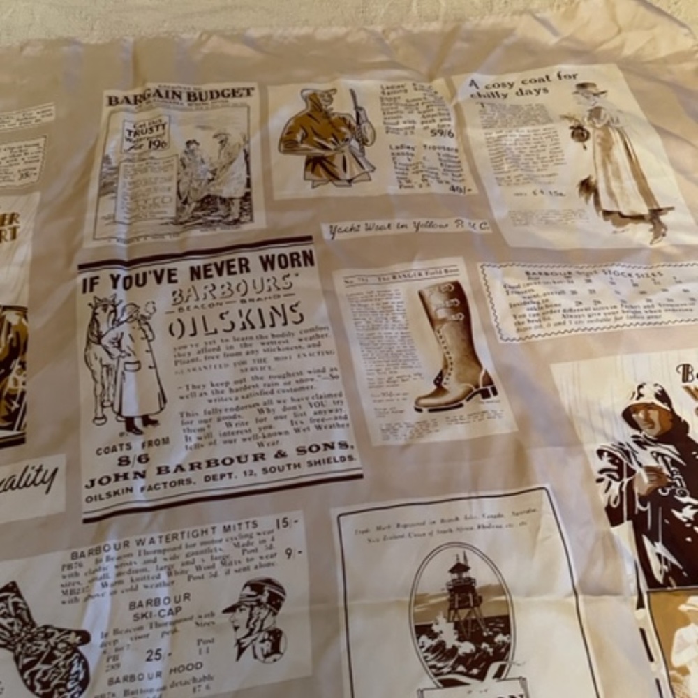 Barbour Silk advertising Scarf